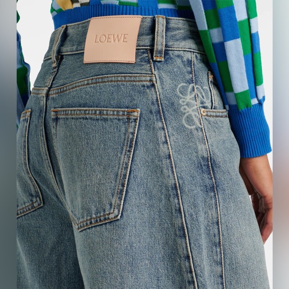 NEW: Loewe Anagram Barrel-leg Jeans - Picture 1 of 10
